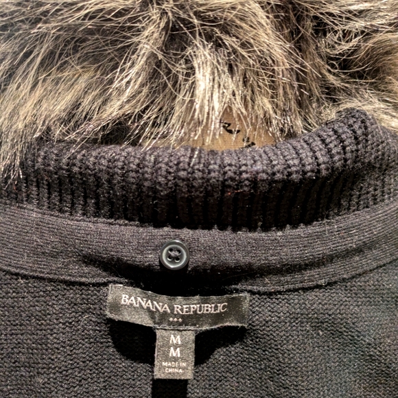 Banana Republic Fur Trim Cardigan - Picture 6 of 7